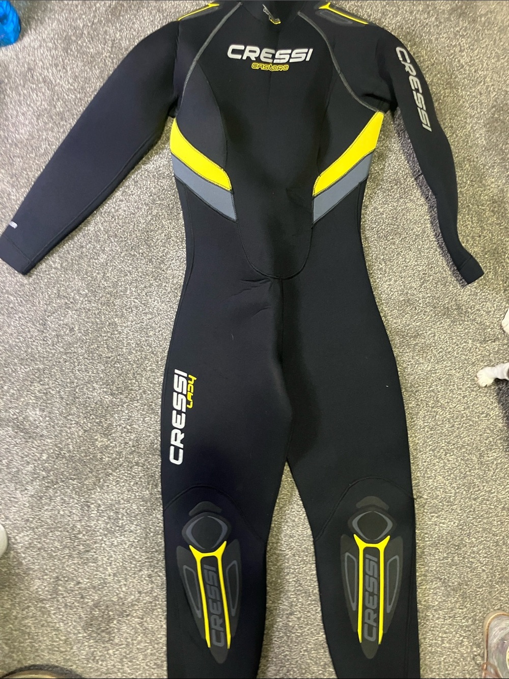 Cressi Women's Black and Yellow Full Wetsuit - Swim/Dive